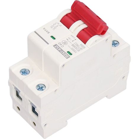 Disjoncteur Miniature DC 2P, isolateur de système photovoltaïque solaire, montage sur Rail DIN 1000V 40A DZ47-63Z C40 (1/5)