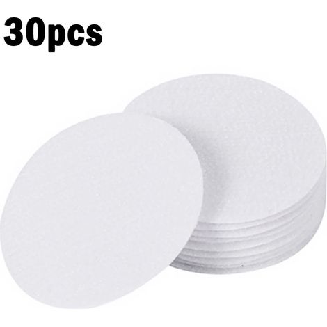 Tapis Anti-dérapant - Disque Adhésif Réutilisable pour Tapis et Moquette - Diamètre 5 cm - Blanc - 30 Pièces (1/5)