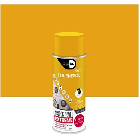 Peinture aérosol relook tout MAISON DECO tournesol satiné 0.400 L (1/3)