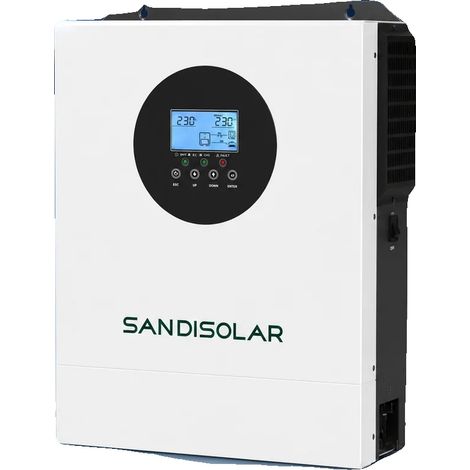 Onduleur Solaire, Onde Sinusoïdale Pure, Surveillance WiFi, 24V 4200W, 220-240V, 24V (1/5)