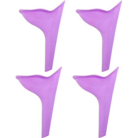 Tragbarer Urinaltrichter für Frauen aus flexiblem Material für einfaches und sicheres Wasserlassen. (1/4)