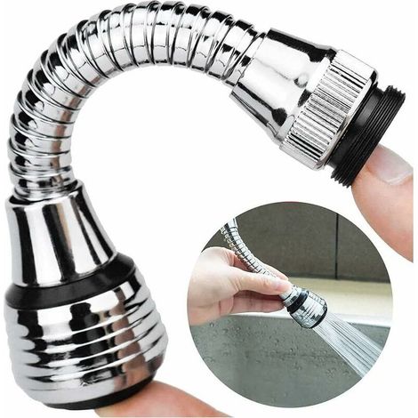 Rallonge Robinet, Prolongateur Robinet, Embout Robinet, Robinets D'eau Pivotants à 360° Pour, Economiseur D'eau pour Robinet, pour Robinet D'évier Salle Bain Cuisine à Domicile (1/4)