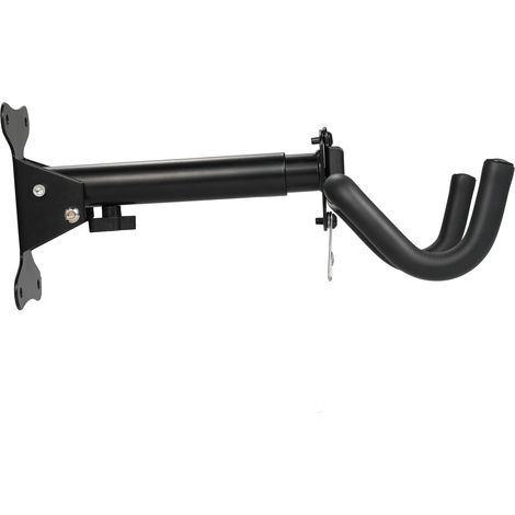 Support mural vélo en alliage d'aluminium réglable, crochet porte-vélo pliable haut/bas, ajustable gauche/droite, long/court télescopique, charge max 25 kg, pour garage (1/5)