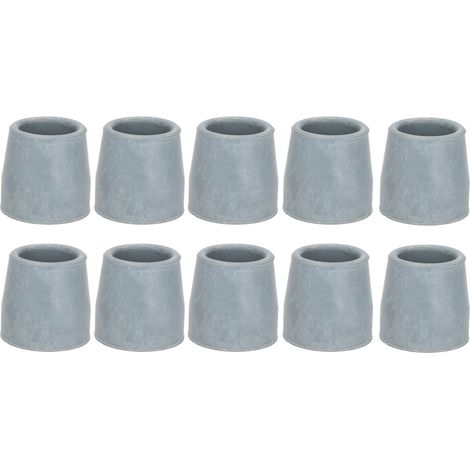 Patins de protection gris de 28 mm pour fauteuil trotteur, patins de protection pour fauteuil bébé, patins de protection pour chaise de bain, patins antidérapants en caoutchouc à tête en caoutchouc (1/5)