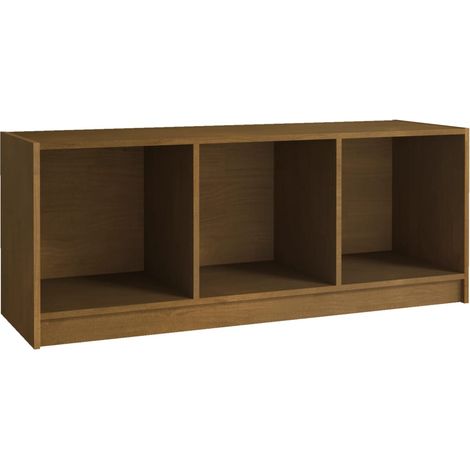 Mobile TV multimediale scaffale per televisione televisore buffet sala da pranzo soggiorno camera da letto miele 104 x 33 x 41 cm legno di pino massiccio marrone 020027695