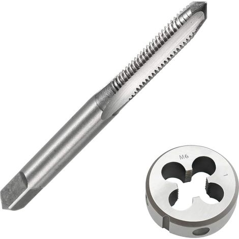 Jeu tarauds et filières, M6x1, HSS, pas à droite, pour métal (1/5)