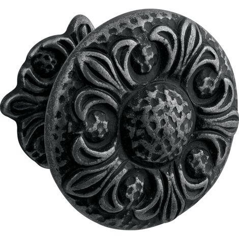Knopf Faial ø 33 mm, Tiefe 24 mm, Zinkdruckguss Eisen brüniert (1/3)