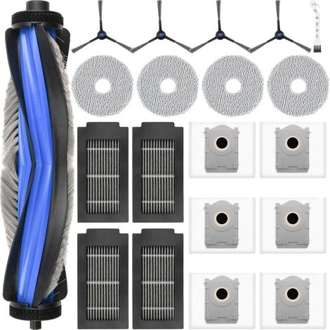Kit de accesorios de 20 piezas para Ecovacs Deebot T50 Omni / T50 Pro Omni / T50: cepillo principal, bolsas para polvo, mopas, filtros y cepillos laterales. (1/4)