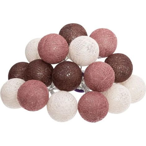Guirlande Led 16 Boules "Dune" 255cm Multicolore