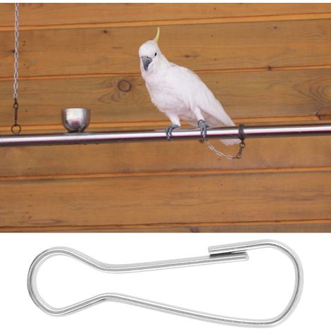 Lot de 100 crochets métalliques épais et résistants de haute qualité pour accessoires de cage à perroquets. (1/5)