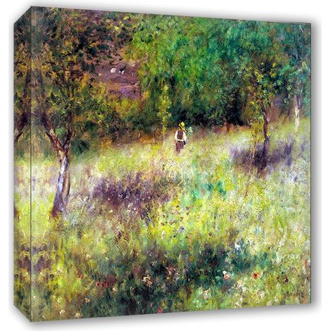 Lupia - Quadro su Tela il Meglio dell'Arte, 80x80 cm PRIMAVERA A CHATOU - RENOIR, Riproduzione d'Arte su Tela, Montato su Telaio in Legno 3 cm, Made in Italy (1/4)