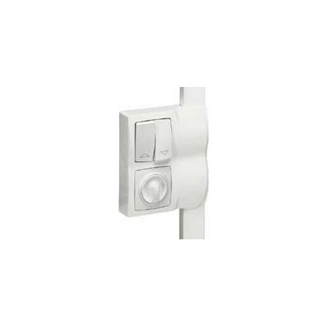 Legrand 031414 – Cadre app.saillie 2 postes – Pose le long des moulures DLPlus ép. 12,5 - weiß