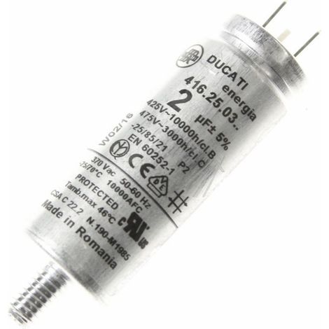 CONDENSATORE 2MF DUCATI ASCIUGATRICE REX AEG ELECTROLUX DUCATI
