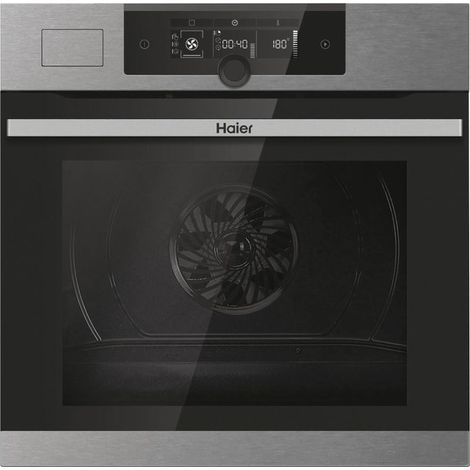 Haier 33703708 I-Turn Series 2 Forno da incasso Forno elettrico 70 L Classe A+ Cottura a convezione Grill 13 programmi Autopulizia idrolitica e pirolitica Wi-Fi hOn (59.5x56.8x59.5 cm) colore Acciaio  (1/2)
