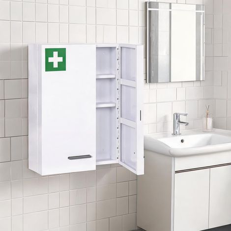 Meuble de salle de bain bianco en acciaio 55 x 18 x 60 cm (1/5)