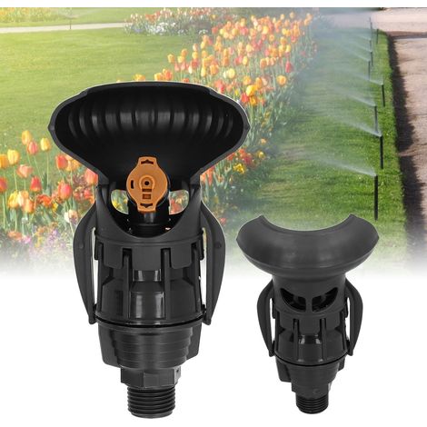 Tête d'arrosage R10 marron pour pelouses et jardins, arroseur rotatif automatique, irrigation, refroidissement, dépoussiérage, tête d'arrosage par pulvérisation 3302-B (1/5)