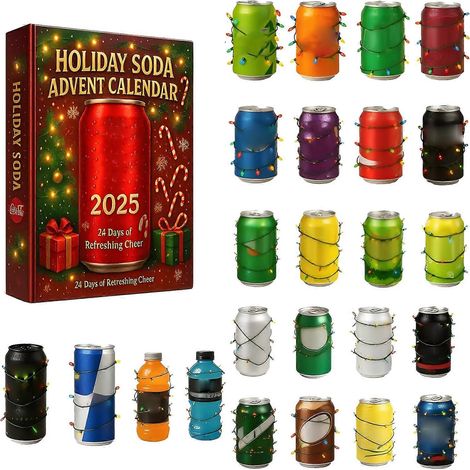 Calendario de Adviento de Navidad de 24 días con cuenta regresiva, coleccionables sorpresa y decoración para fiestas. (1/5)