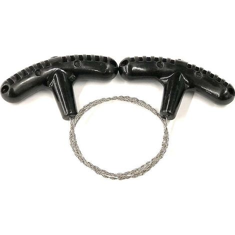 scie De Poche En Acier Inoxydable(noir), 68 Cm De Longueur Totale, Scie Fil Amlior Pour Bois Et Plastique (1/5)