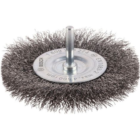 Bosch Scheibenbürste, Stahl, gewellter Draht, 100 mm, 0,2 mm, 10 mm, 4500 U/min (1/5)