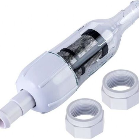 Ensemble nettoyeur de piscine 48-080 avec 2 écrous de tuyau d'entrée D15 de rechange, compatible avec le filtre en ligne Zodiac Polaris 48-080 et remplace le tamis de filtre mural universel (UWF) 6-50 (1/2)