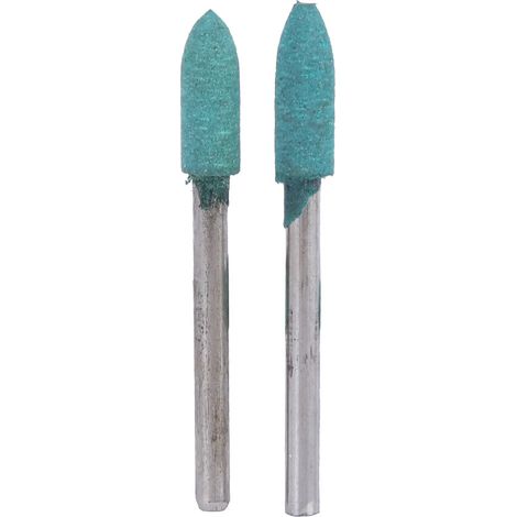 Ortviai Embouts de polissage en caoutchouc vert pour meuleuse – 100 pièces, tige 3 mm, forme conique (5 mm) (1/5)