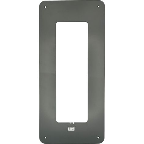 Marco embellecedor simple de aluminio para 1 placa, compatible con serie CORA S8.
