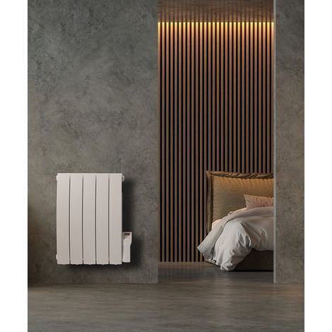 Deltacalor – Radiateur électrique à inertie fluide 1500W – Corps en aluminium – Commandes numériques avec écran LCD – Détection fenêtres ouvertes (1/3)