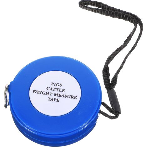 MAGICLULU Mètre Ruban pour Animaux 2,5 M Bleu, Ruban de Mesure Indéchirable pour Poids et Tour de Poitrine du Bétail, Outil Portable Précis pour Chevaux, Porcs et Bovins, Plusieurs styles (1/5)