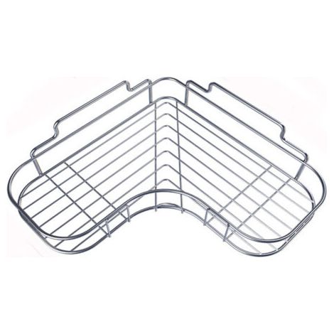 BUNTHAUS Étagère en acier inoxydable de salle de bain de cuisine sans poinçon triangle toilette coin cintre stockage égouttoir