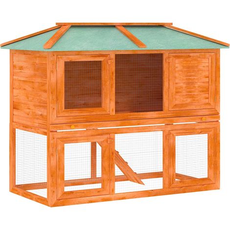 Maison Exclusive - Conigliera a Due Piani in Legno (1/5)