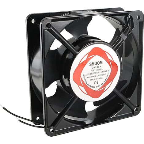 Ventilateur 120 mm 120 x 120 x 38 DP200A.2123HSL 220 V 230 V AC 0,14 A 30,8 W Air Fan 12 cm 2 fils (+/-) Refroidissement