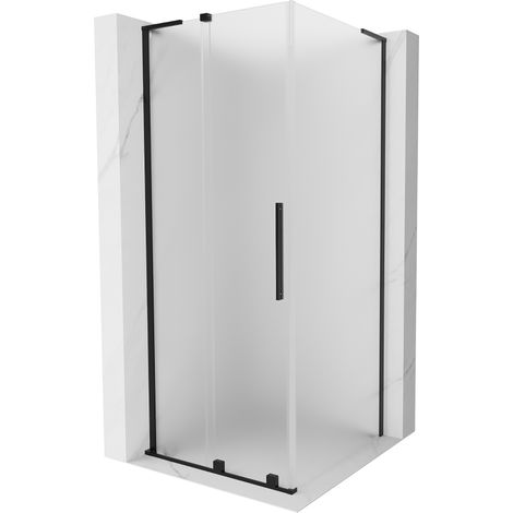 Mexen Velar L Schiebetür-Duschkabine 120 x 120 cm, matt, schwarz - 871-120-120-33-70