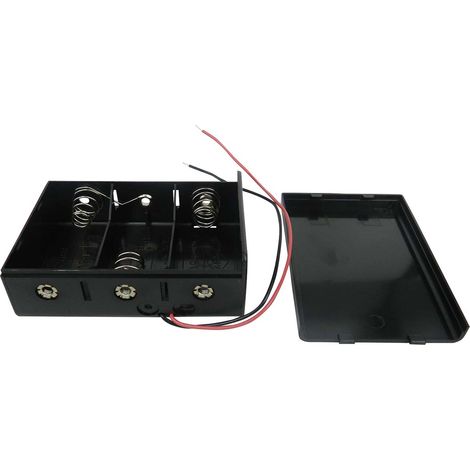 Porte-pile 3 x RS PRO C, raccordement Fils ( Prix pour 1 ) (1/2)
