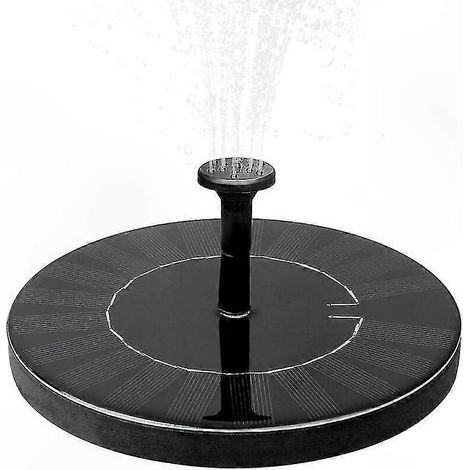 Solarbrunnen mit Notstromakku, 1,5-W-Mini-Gartenpumpe für Gartendekoration, Teich und Wasserzirkulation (1/5)