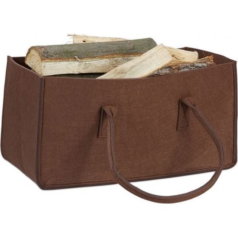 Cesta de fieltro con asa