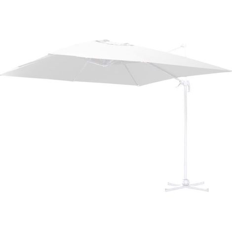 Ombrellone alluminio con palo laterale bianco 4x4 m (1/4)
