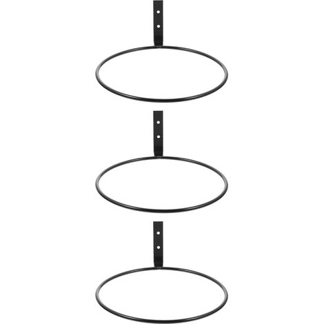 Blumentopfhalter aus Eisen 3 Stück 20cm Pflanzgefäß