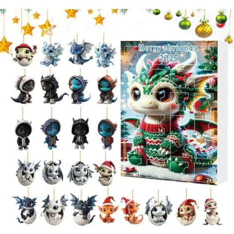 Dragon – Compte à rebours de Noël avec 24 décorations de collection (1/5)