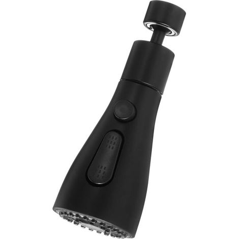 Kitchen Sink Sprayer Faucet, 360° Rotatable Aerator Kitchen Faucet, 3 Mode Kitchen Faucet Nozzle, for Kitchen Faucet Aerator (Black) (1/4)