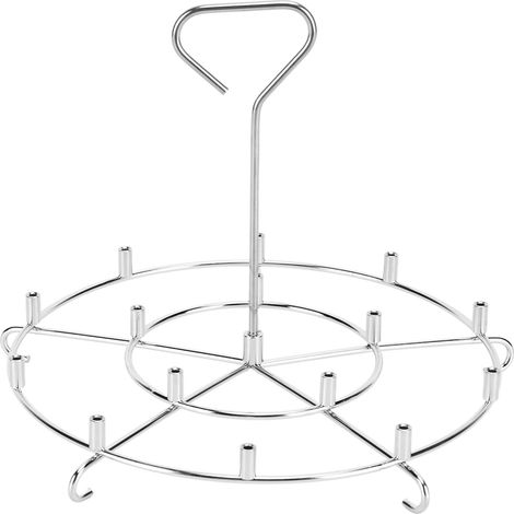 Gril inox 304 de déshydratation et support vertical pour rôtissage, compatible friteuse à air 8QT, pour Xia Mi, Zisi, Biyi, Keshuaï. (1/5)