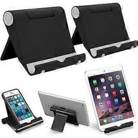Support de téléphone de bureau pliable et réglable (lot de 2) pour iPhone 13 Mini Pro Max 12 11 Pro X XS XR 8 7 Galaxy S21 S20 S9 S8 Note (4-9 pouces) (1/5)