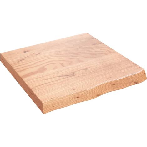 Étagère murale Étagère flottante marron clair bois chêne massif traité (1/5)