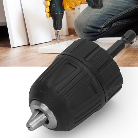 Mandrin de perçage pour boîtier plastique 0,8-10 mm 3/8-24UNF + tige d'extension à tête hexagonale 1/4 3/8 (1/5)
