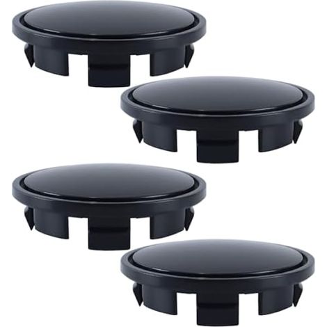Lot de 4 enjoliveurs pour VW, Noirs, Cache-moyeux, Finition Mate 3B7601171, 65 mm (1/4)