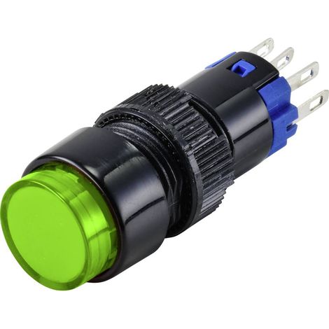 TRU COMPONENTS LAS2Y-11/G/12V PULSANTE PRESSIONE 250 V 3 A 1 X OFF/(ON) IP40 PROMEMORIA 1 PZ(I) TC-9428064 (1/2)