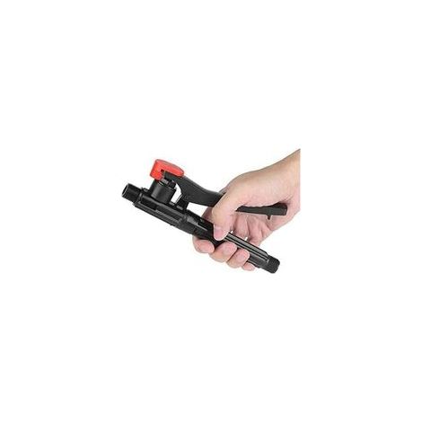 Impugnatura a grilletto per spruzzatore – Accessorio universale per lance da irrigazione e diserbo, compatibile con tubi da giardino, realizzata in plastica resistente.