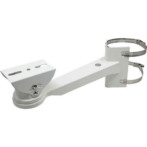 Support de fixation pour caméra de sécurité CCTV, fixation murale extérieure d'angle avec pince de 20 cm (1/5)