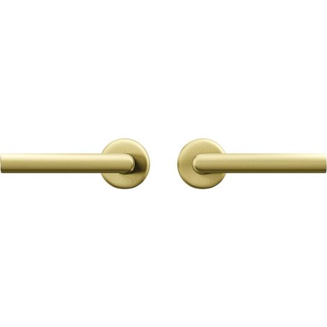 Kit de ferrures de porte Milan pour porte intérieure - Poignée de porte avec rosace - Doré (1/5)
