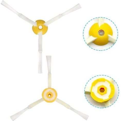 Kit de remplacement pour aspirateur irobot Roomba 600 694 692 650 660 651 avec 2 brosses principales + 6 brosses latérales + 6 v (1/5)