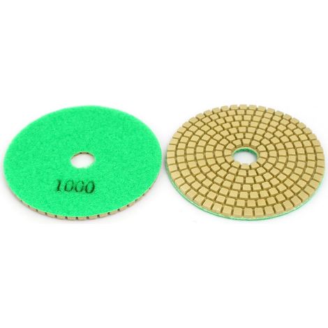 2pcs Couronne 1000 4-Zoll-Diamant-Nass-Polierscheibe pour Granitbetonmarmor